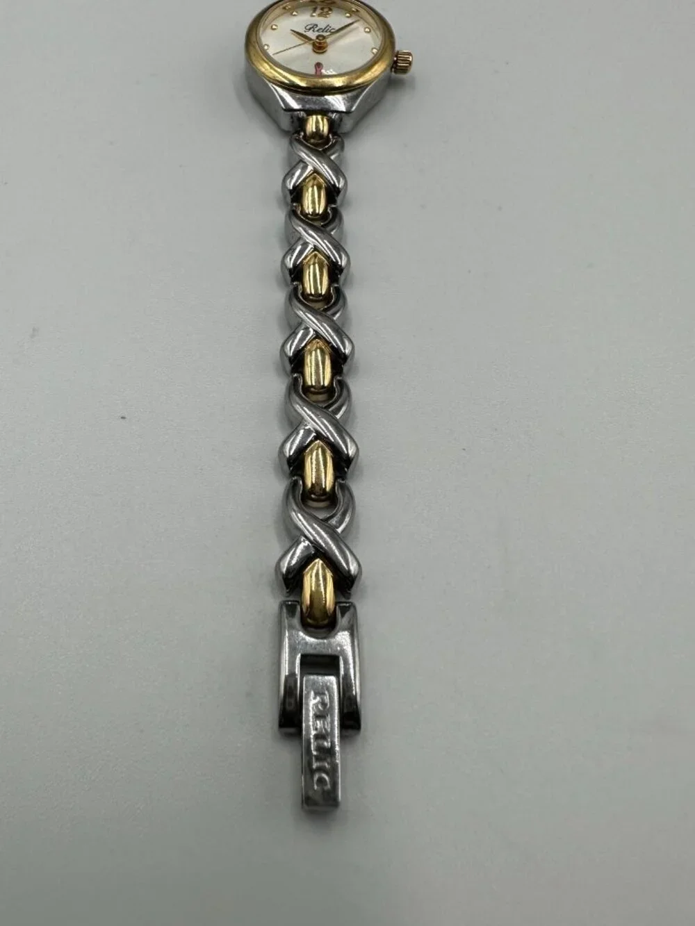 3/$30 Relic Breast Cancer Awareness Watch Women Silver Gold Two Tone 6
